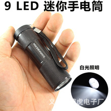 9led紫光手电筒 UV多功能验钞手电筒logo 395紫外线手电筒