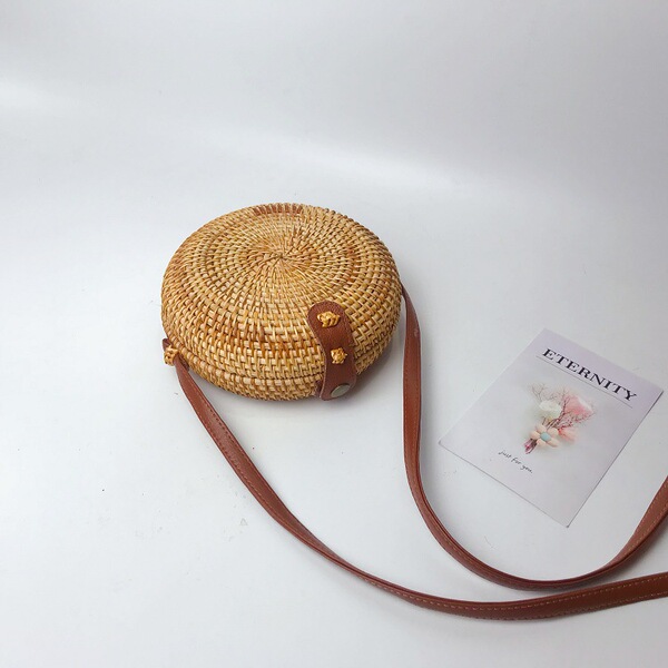 straw one-shoulder bag