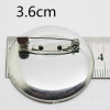 [1.5 cm — 3.5 cm] Discoper -shaped needle round -bottom brooch manufacturer wholesale DIY jewelry accessories