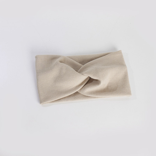 Minimalist Knit Cross Headband Korean Version Yoga Sport Unisex Fashion Sweat Absorbent Headband Instagram Same Style Face Washing Hair Accessory