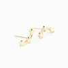 Fashionable silver small earrings, European style, simple and elegant design, wholesale