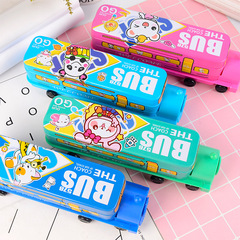 Creative New Train Head Stationery Box Three-Layer Multi-Function With Pencil Sharpener Pencil Case Student Holiday Gift Wholesale