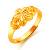 Long-lasting ring, golden copper metal accessory, wholesale