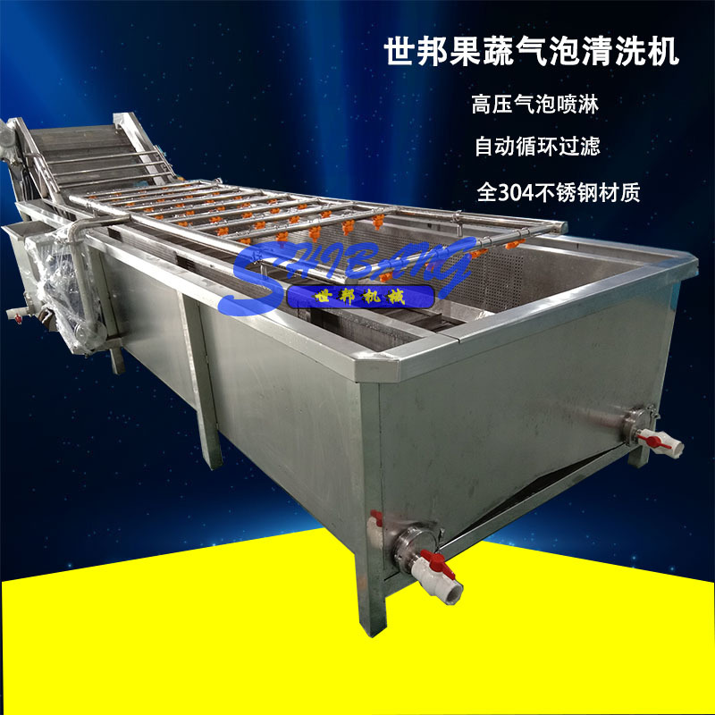 辣椒清洗机蔬菜气泡清洗机不伤叶清洗干净蔬菜去泥机价格高效节能