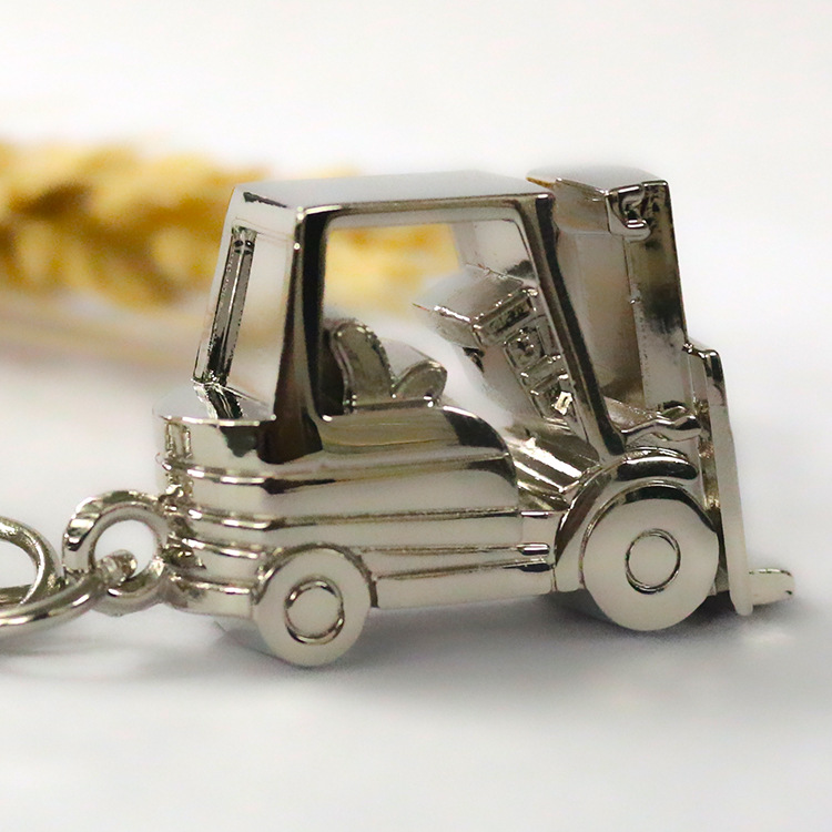 Fábrica de aleación de zinc 3D estereoscópica forma de molde llavero pequeño regalo con cadena guirnalda de flores suministros de automóviles