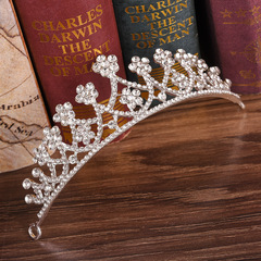H1144 Korean-style Rhinestone Children's Little Crown | Simple Wedding Bridal Crown Headband | Wedding Headwear Accessories