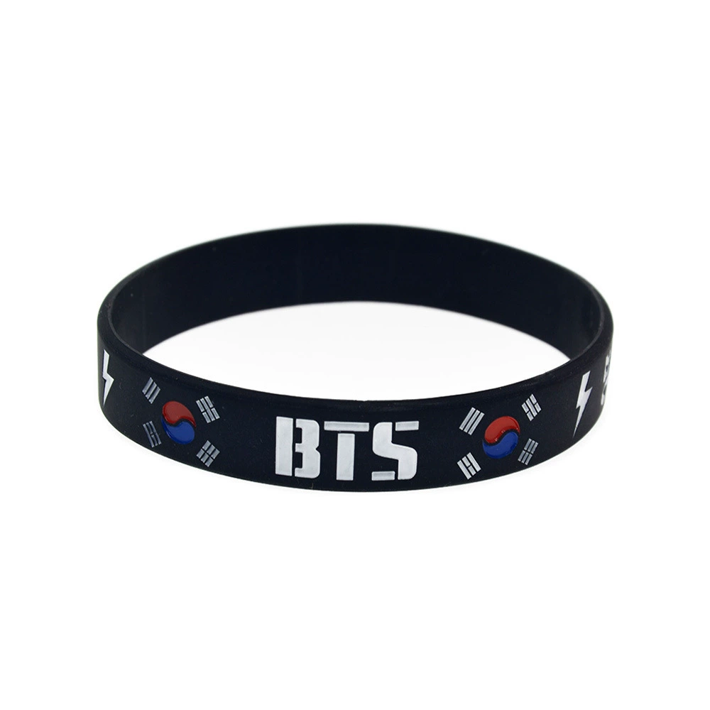 Иностранная торговля украшения корейская популярная группа BTS силиконовые браслеты с рисунками год китайский альбом звезда группа должны помочь