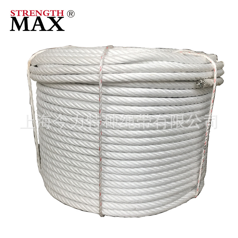 批发28mm六股丙纶夹钢绳 尼龙钢丝绳 防护承重绳 钢丝绳