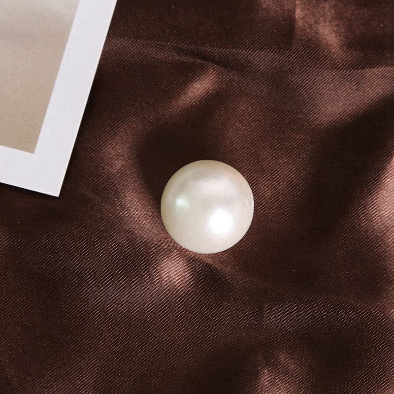 DIY hecho a mano con cuentas de accesorios de la joyería ABS agujero imitación perla perlas sueltas doble agujero perla Ropa Accesorios al por mayor