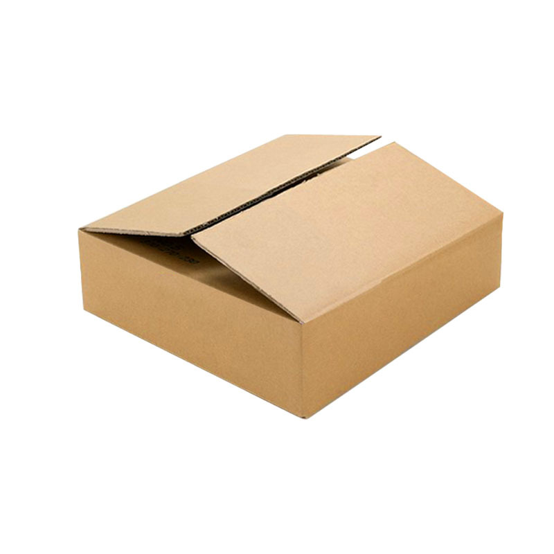 Caja de cartón cuadrado en stock al por mayor corrugado Express Box e-commerce embalaje logística caja de entrega plana