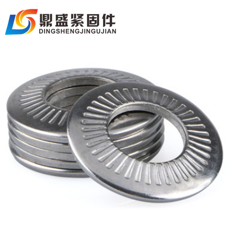 304不锈钢蝶形/鞍形单面压花齿垫圈 防滑垫片M3M4M5M6M8-20