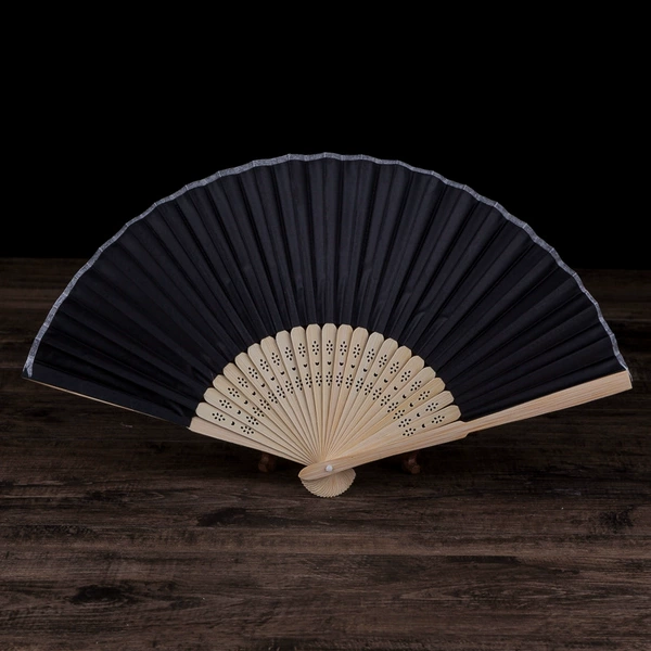 Cloth fan-black