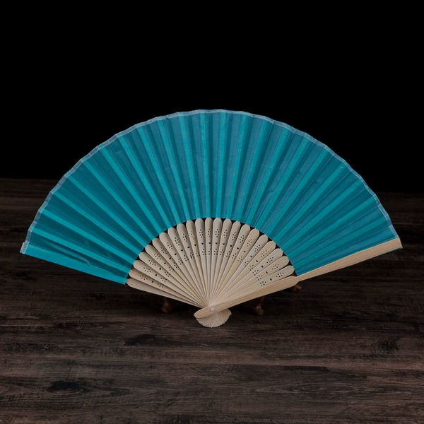Cloth fan-Lake green