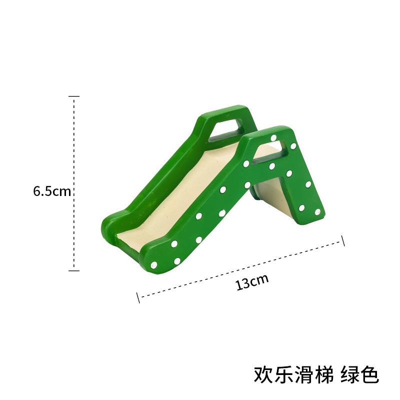 Chậu Cây Resin Bộ đồ chơi cầu trượt mini resin hoạt hình, đồ trang trí phòng trẻ em, bàn làm việc và quà tặng (RG-288)