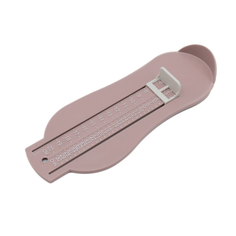 Children's ruler for foot measurement, home device