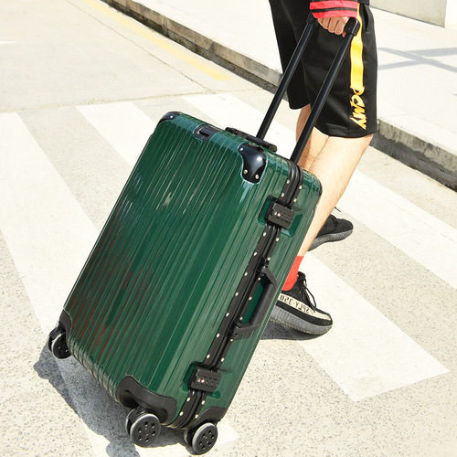 【Dropshipping】Yulu Xing Scratch-Resistant Aluminum Frame Wheeled Luggage Suitcase 20/22/24/26/29 Inches