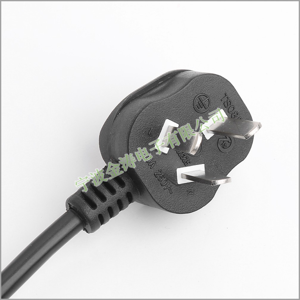 CCC 纯铜 国标三孔品字尾电源线 TS014