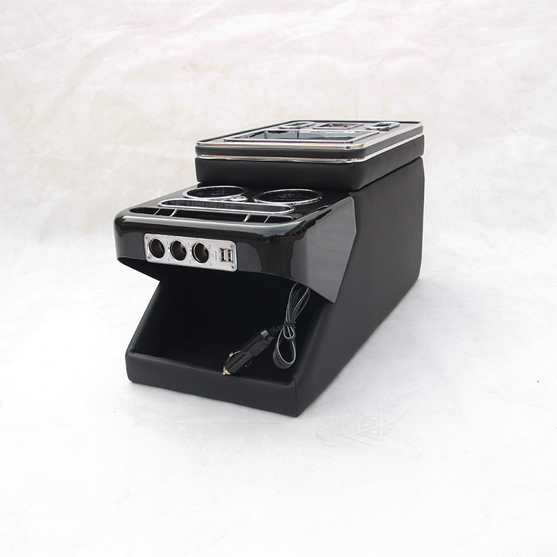 马自达 本田 – Armrest Box for Armrest box - upgraded-deluxe-black-with-light