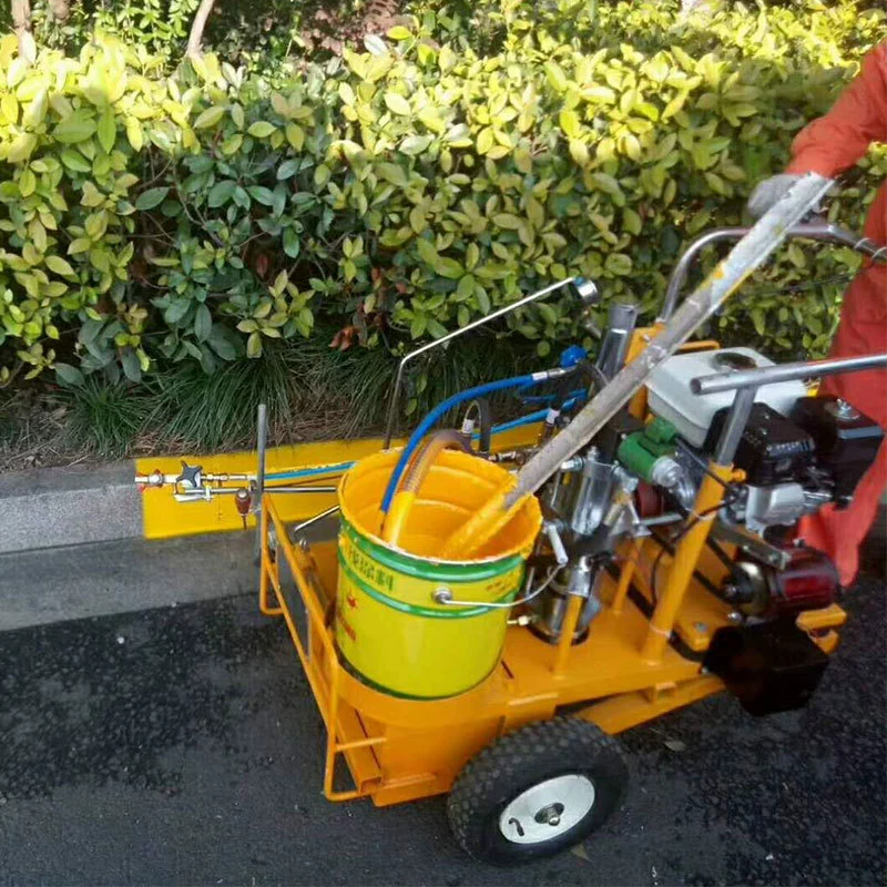 Ручной толчок многофункциональная бензиновая маркировочная машина для дорожной разметки гаража 6L холодное распыление маркировочная машина прямые продажи с фабрики