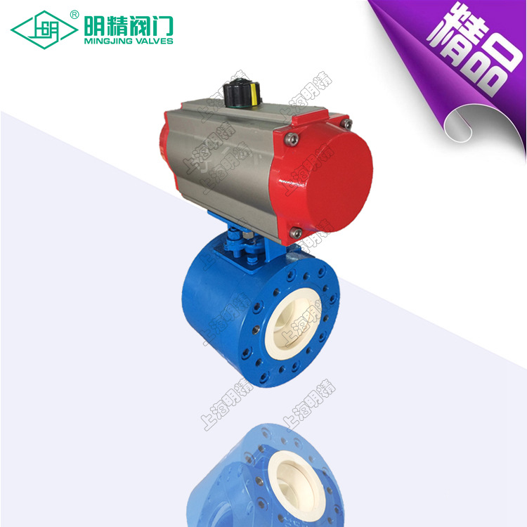 气动锻钢不锈钢全衬陶瓷球阀 法兰不锈钢全衬陶瓷球阀 欧美品质