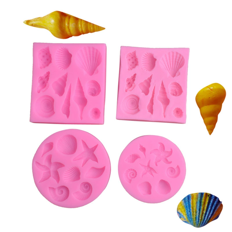 Морской мастичный fondant, силиконовая форма, украшения, компактная глина, Морские звезды