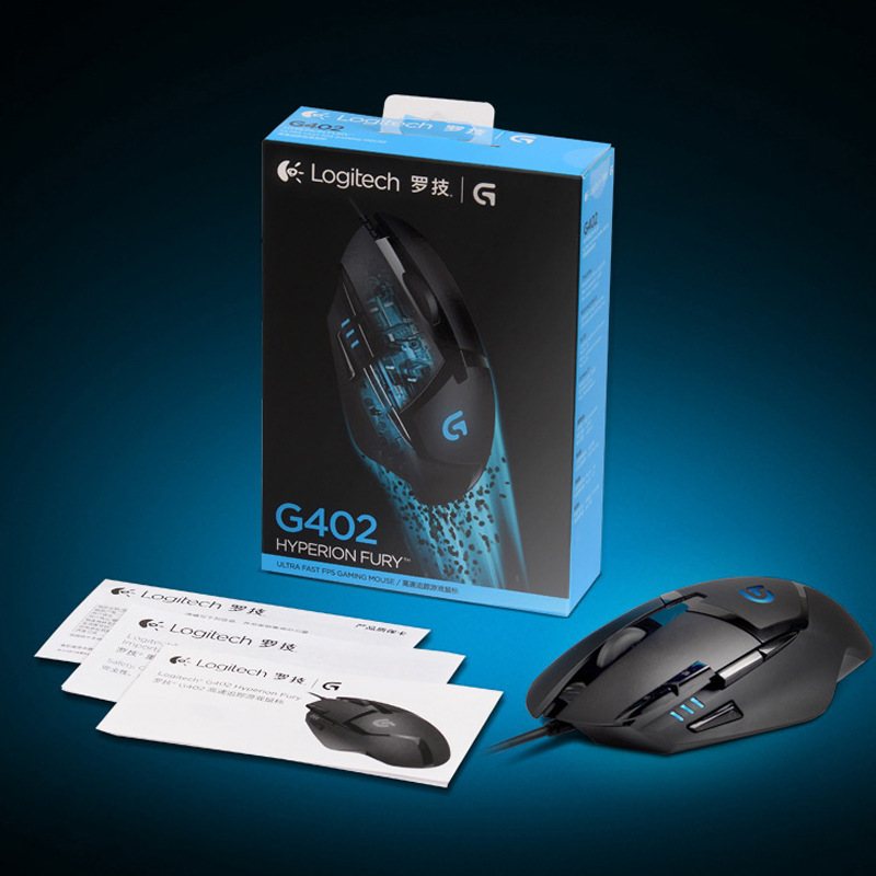 Suitable for Logitech G402 Wired Gaming Mouse with Backlight Breathing Light, Programmable E-Sports Gaming Mouse for Pubg