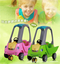 儿童欧式小房车四轮婴儿推车学步滑行音乐助力车一件代发