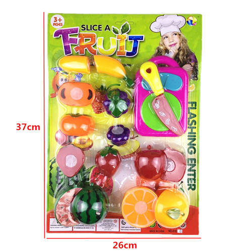 Girls Puzzle Girls Board Simulation Kitchenware Set Children's Hanging Board Play House Kitchen Toy Fruit Cutting Fun