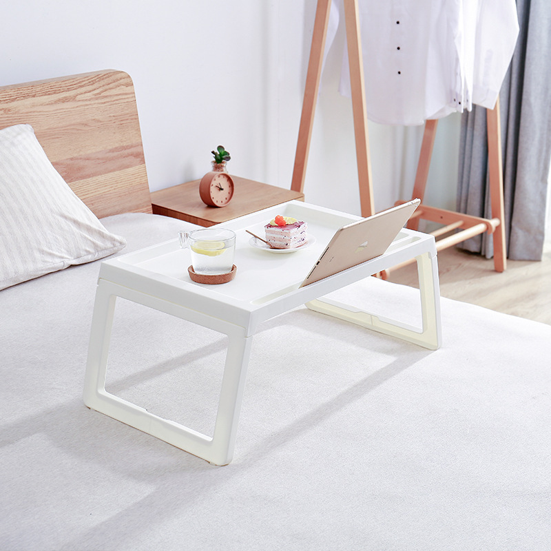 Kripuk Simple Laptop Desk Simple Foldable Bed Desk Student Dormitory Lazy Study Table