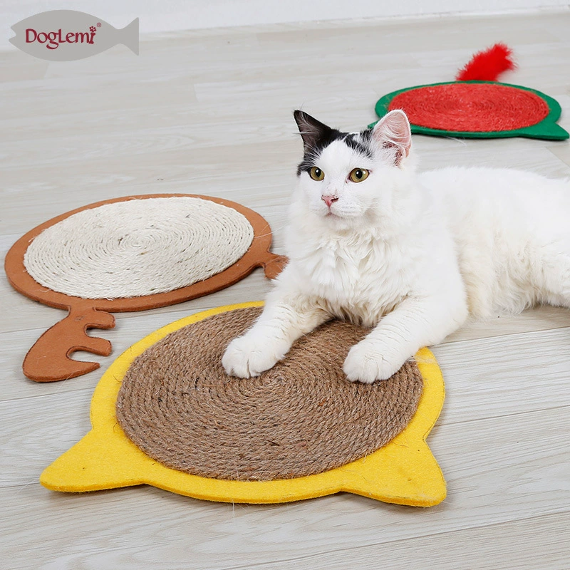 Рождественский праздник коврик из сизаля кошка захват Ретро настенная живопись украшения Рождественский олень кошка игрушка шлифовальный коготь спальный коврик
