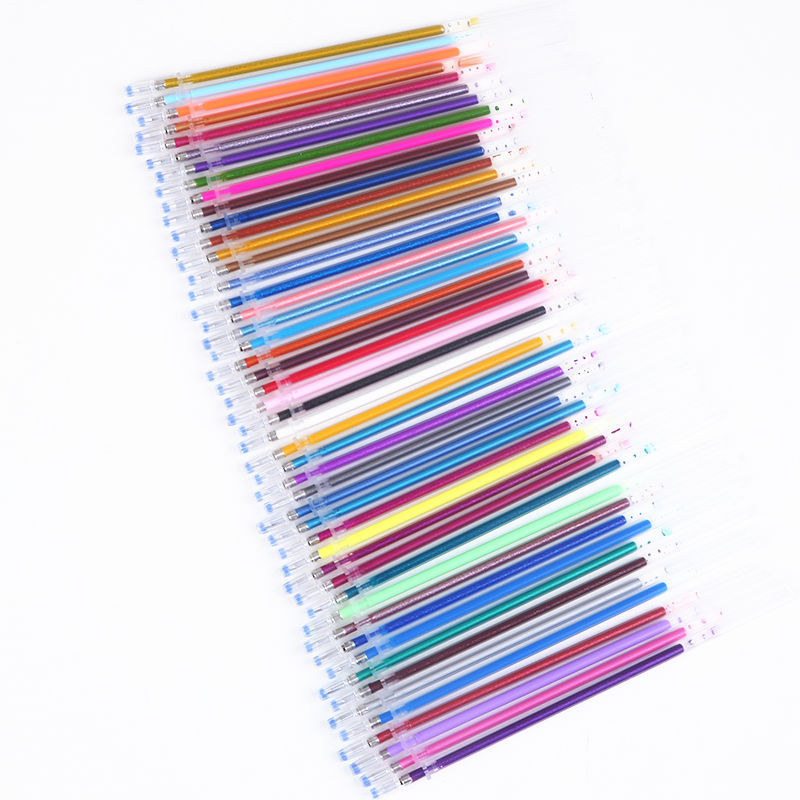 Juego de Repuestos para Bolígrafo de Gel 48/100 Colores Plástico Multicolor para Pintura y Bricolaje