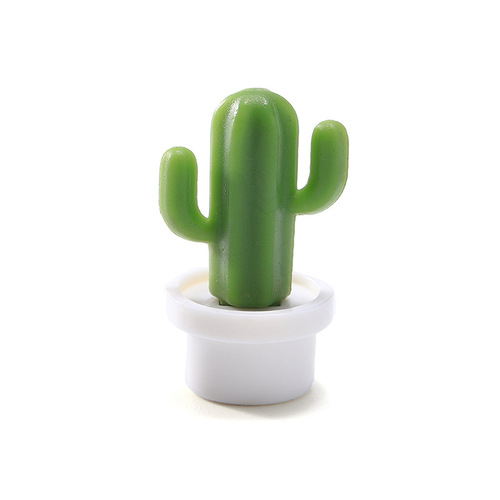 Creative cactus refrigerator magnet, cute mini magnetic message sticker, fixed buckle, iron decorative accessories, 6 pieces