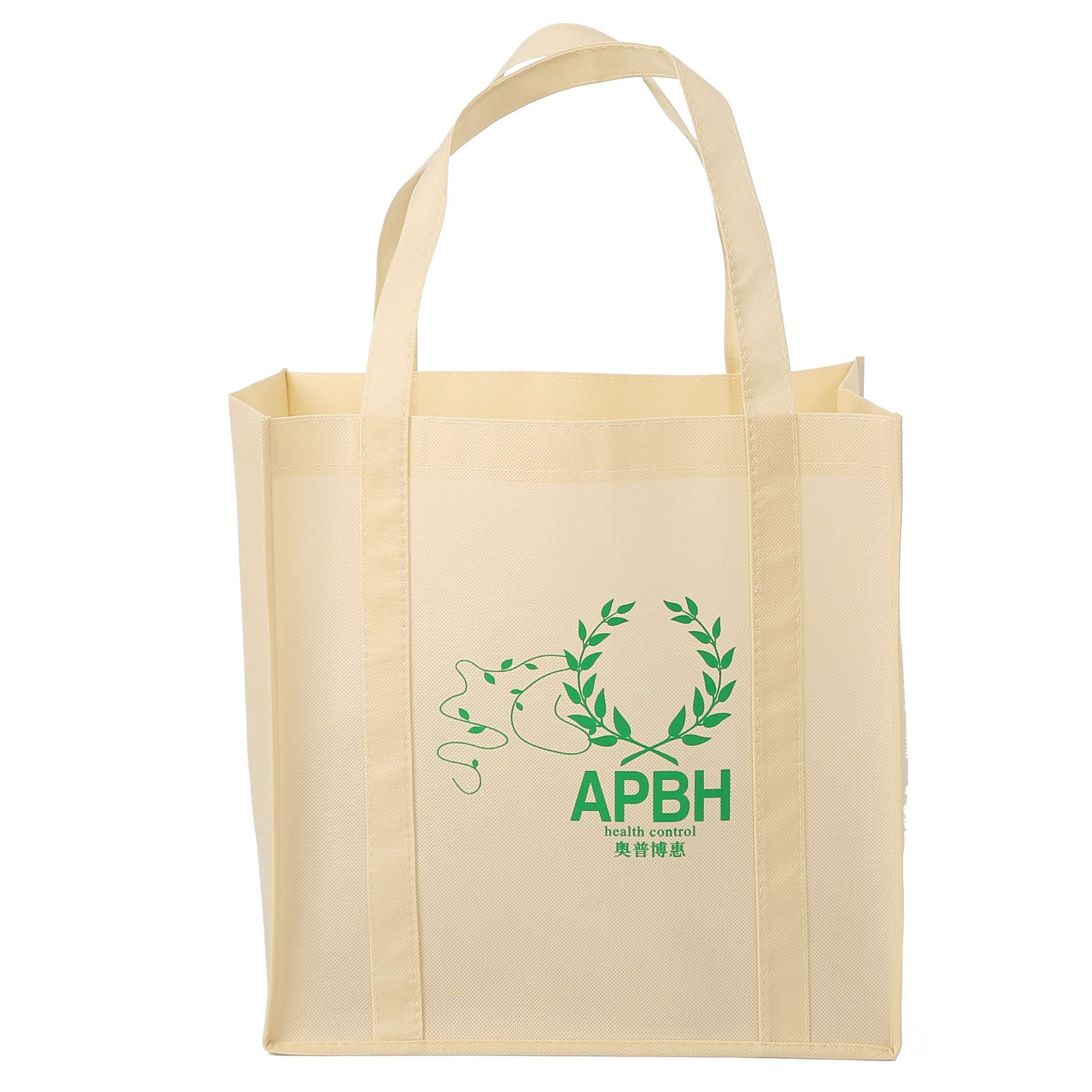 Foreign trade export reinforcement handbag non-woven hand-held fork bag printable LOGO