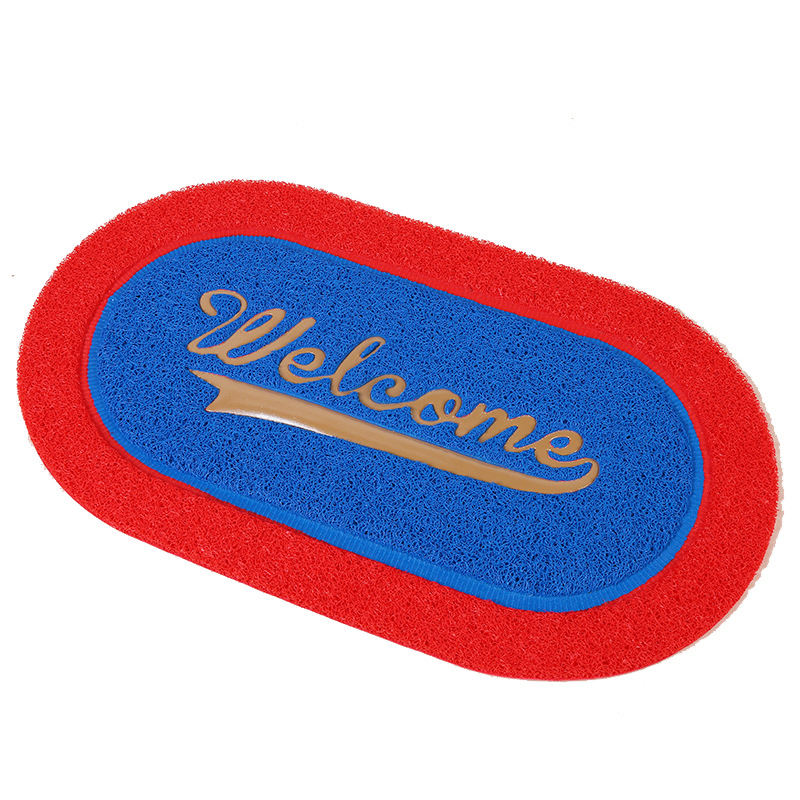 Cepillado spinning oval de una pieza Inglés antideslizante impermeable frotar arena raspado puerta alfombra dormitorio sala de estar casa mat