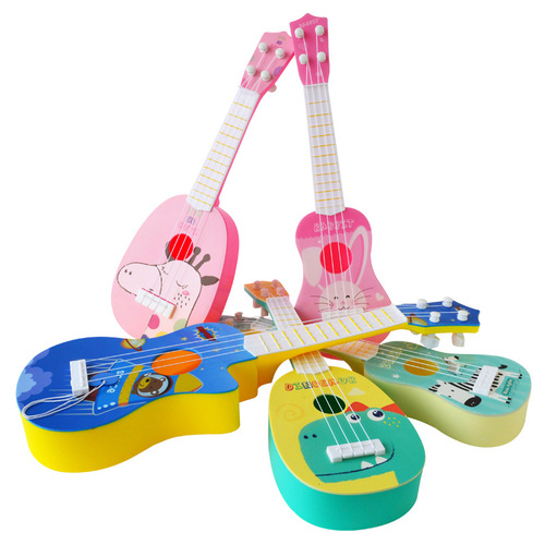 Wholesale children's simulated musical instrument ukulele gifts mini guitar playable early education enlightenment music toys