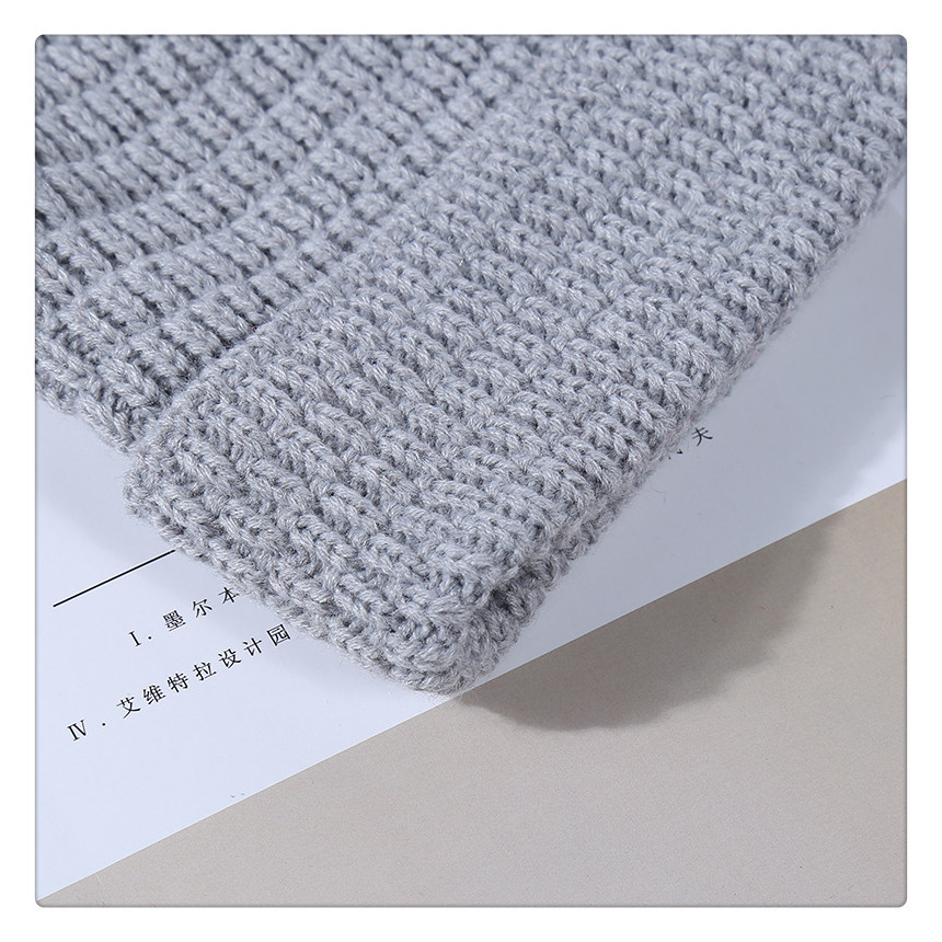 Fabricante transfronterizo sombrero de punto jacquard twist de doble capa más terciopelo invierno cálido gorro de sandía gorro de lana