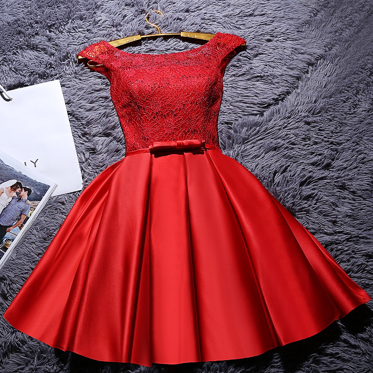 2025 nuevo vestido de dama de honor vestido pequeño vestido de dama de honor vestido de dama de honor corto delgado verano mujer