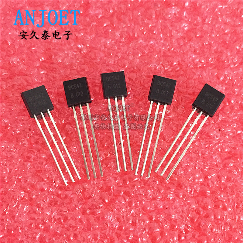 Brand new original BC547 BC547B TO-92 low power triode 0.1A/45V NPN transistor