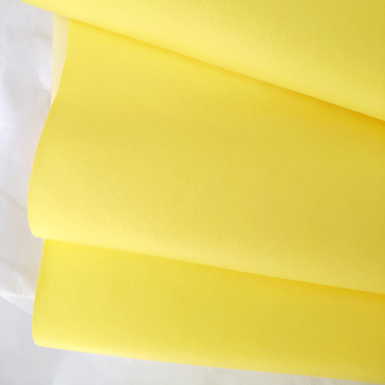 厂家直供 黄色强抗透气膜复合无纺布 SF复合布 防水微拉伸透气膜