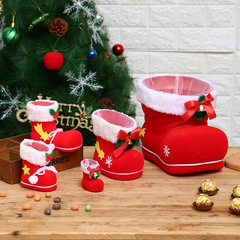 Christmas stocking decoration pendant candy boots creative gift bag small boots gift bag small ornaments Christmas decorations