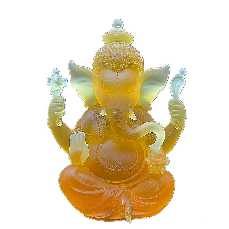 Глазурованные украшения Ганеши Индиан Buddhist Thailand деловые и офисные изделия храмовые принадлежности, буддийские статуи