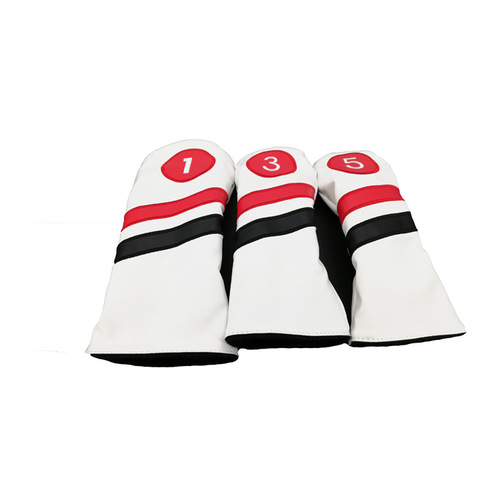 PU golf club cover plush wooden club cover dustproof and waterproof club head protective cover factory wholesale can be shipped in one piece