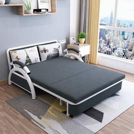 厂家批发可折叠式沙发床 客厅小户型双人三人两用沙发可变床