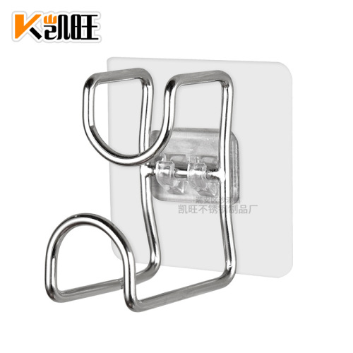 Stainless steel hooks, traceless strong adhesive hooks, multifunctional washbasin storage racks, bathroom hooks for hanging washbasin racks wholesale