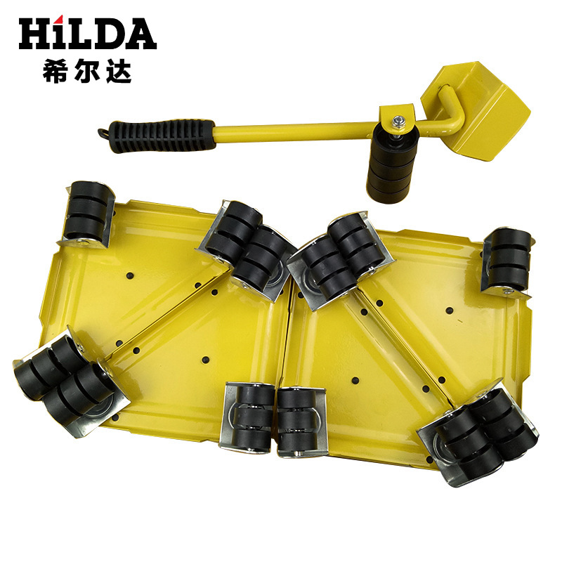 Hilda triángulo de hierro móvil herramienta móvil portátil herramienta de movimiento pesado muebles en movimiento CONJUNTO DE 5 piezas