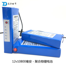 12v聚合物锂电池10AH商场广告灯箱送1a充电器电锂电池组