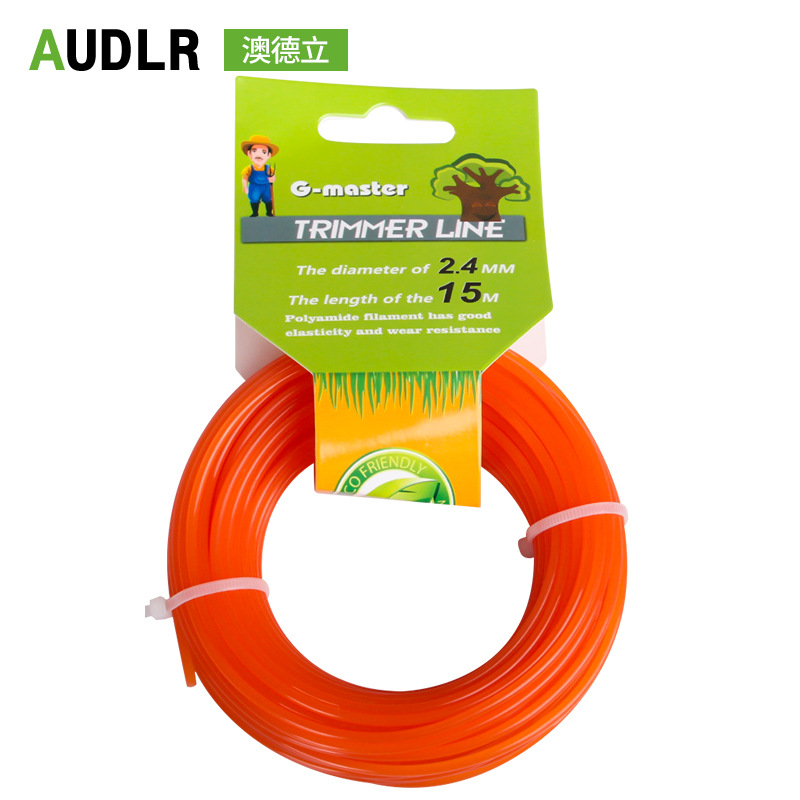 厂家直供 园林机械配件 散装优质尼龙打草绳 割灌机耐磨割草线