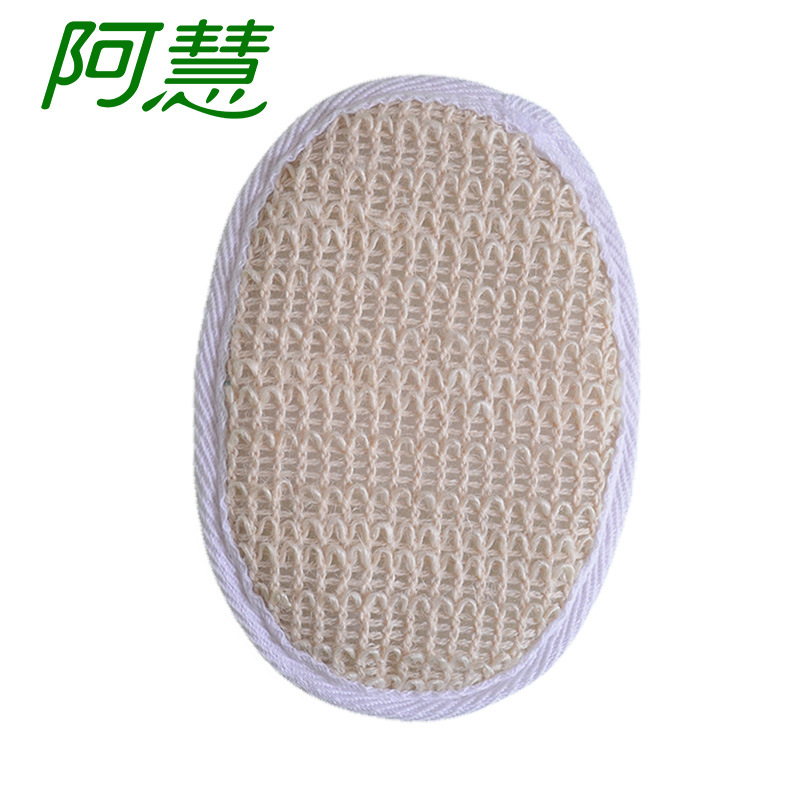 Venta al por mayor B & B Hotel de algodón y lino baño cepillo Hotel suministros cepillo de baño oval desechable toalla artículos de tocador