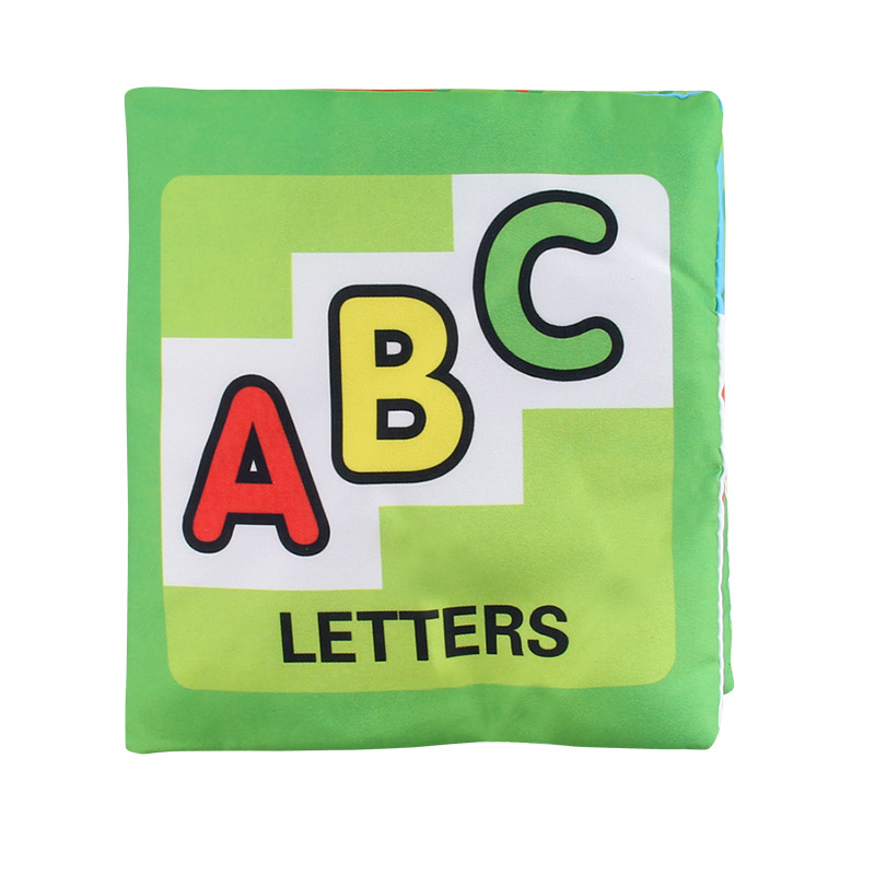 Bebé libro de tela tridimensional educación temprana educación Comercio exterior libro de tela grande con papel de timbre juguetes infantiles cuatro bolsas exportación