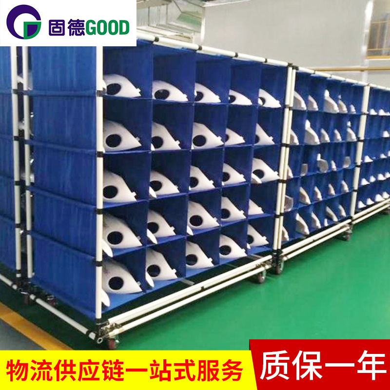 厂家供应帆布料架物流周转布袋台车 线棒布袋料架周转车支持定 制